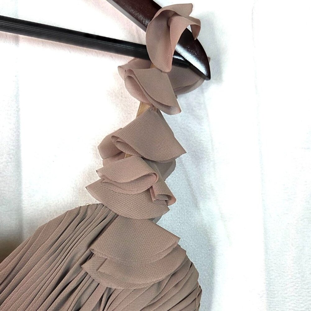 Allure Bridals Stone One Shoulder Sweetheart Long Bridesmaid Gown Women's Size 4 - Picture 5 of 8